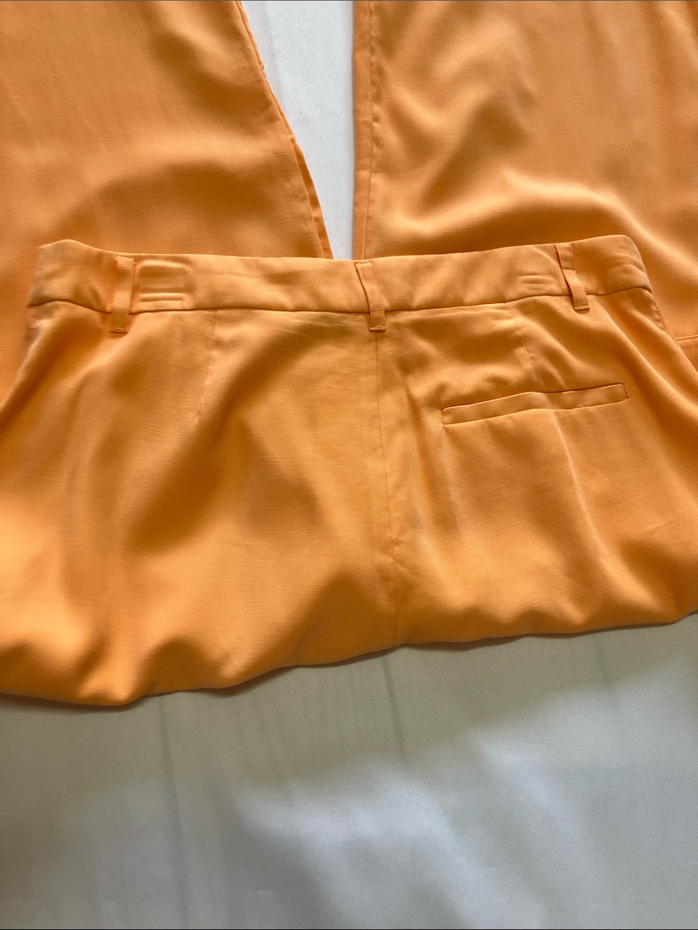 DKNY Wide Leg Cargo Pants in Bright Orange - Picture 6 of 13